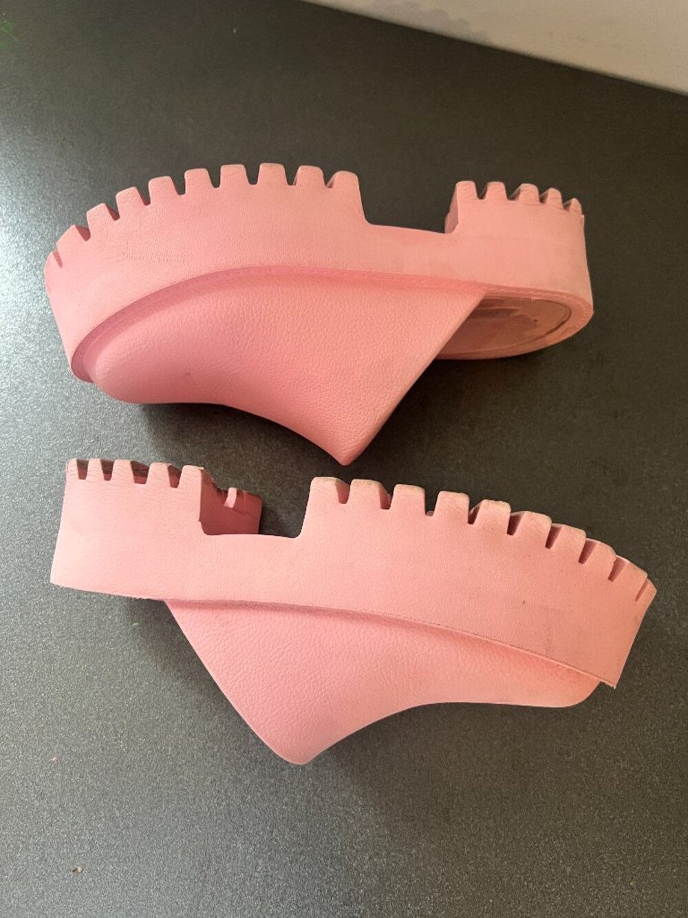 Free People & Jeffrey Campbell Bae Platform Mule — Rubber Slip‑On Clog — PINK 6 - Picture 3 of 10